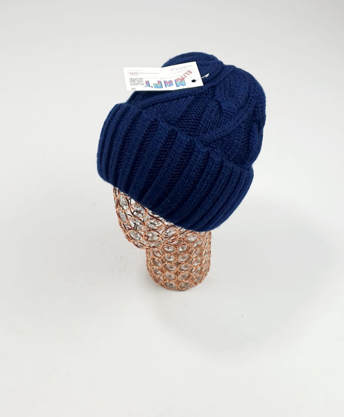 Шапка Март крупновяз. Бета (т.синий)